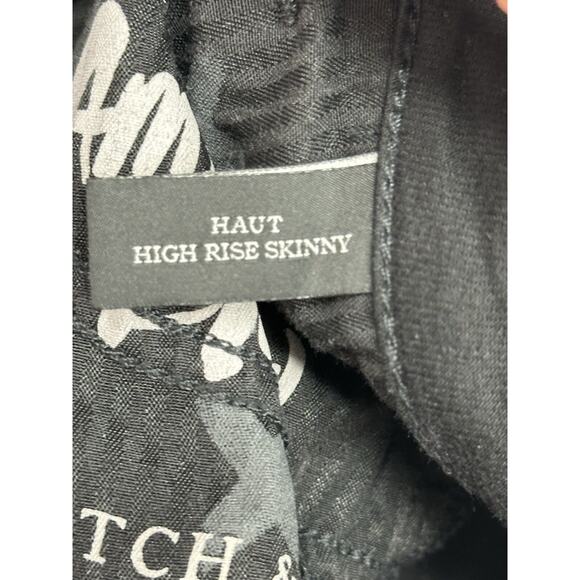 SCOTCH & SODA Womens Size 26 32 Amsterdam Haut High Rise Skinny Black - Picture 6 of 12